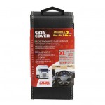 Καλυμμα Τιμονιου Φορτηγου 48/51cm (XL) SKIN-COVER Μαυρο Με Μπεζ Ραφη Ελαστικο 2mm Παχος