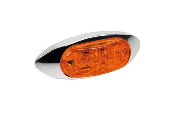 Lampa Φως Όγκου 2 LED 24V 10cm - Πορτοκαλί