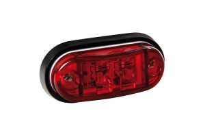 Lampa Φως Όγκου 2 LED 24V 7.2cm - Κόκκινο