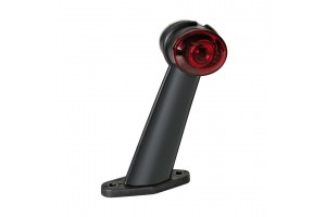 Φως Ογκου Φορτηγου Διπλης Οψης Με 2 Led 24V Για Αριστερη Πλευρα ΛΕΥΚΟ/ΚΟΚΚΙΝΟ Με Σταθερο Βραχιονα 60 Μοιρων Ilumia Universal -1ΤΕΜ.