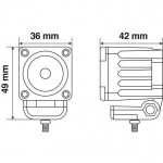 Lampa Focus Beam WL-19 Προβολέας LED 10W 9-32V 600lm 1τμχ