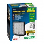 Προβολεας WL-26 16LED 48W 3300lm 10>30V 110x110x44mm 3 Θεσεων Με Φως Διαθλασης 1ΤΕΜ.