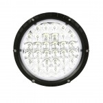 Προβολεας Bextar 10>30V 62 Led 73W 6.500Κ 6080lm Καρφι Με Neon Θεσεως Στρογγυλος (195x205x65 mm) -1ΤΕΜ.