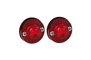 Lampa Φώτα Όγκου3 LED 24V 3cm 2τμχ - Κόκκινο
