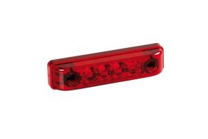 Lampa Φως Όγκου 4 LED 24V 6.5cm - Κόκκινο