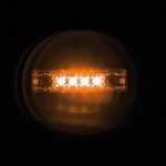 Lampa Φως Όγκου 4 LED 24V 6.5cm - Πορτοκαλί