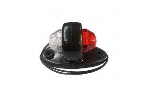 Φως Ογκου LD465 12/24V 2LED ΚΟΚΚΙΝΟ/ Λευκο (ΔΙΠΛΗΣ ΟΨΗΣ) Στρογυλλο 1ΤΕΜ.