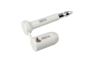 Lampa Σφραγίδες Ασφαλείας Εμπορεύματος Κλιπ Λευκό 75x21mm Πάχους10mm 10 Τεμ