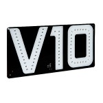 Αυτοκολλητο Σημα V10/24V, Φωτιζομενο