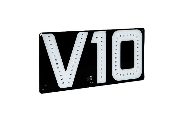 Αυτοκολλητο Σημα V10/24V, Φωτιζομενο