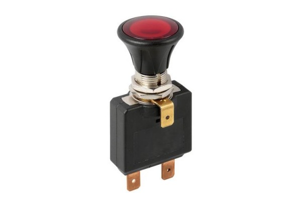 Lampa Push-Pull Switch Red Led 50A