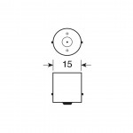 Λαμπα P21W 24-28V BA15s 40lm HYPER-LED (ΜΟΝΟΠΟΛΙΚΟ)LAMPA - 20 ΤΕΜ.
