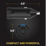 Scosche CPDCC60-SP Dual-Port USB-C® Car Charger - Scosche