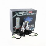 Led Kit X3 Headlight H1-H3-H7-H11 6000LM 50W 2Τεμ.