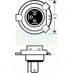 Λαμπα Trifa 1661 H4 12-60/55W Τεμ