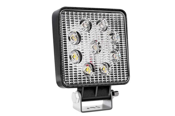 Προβολέας εργασίας 9led τετράγωνος 110mmx110mm 35w flat 9-36v awl07 02421 Amio