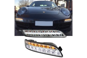 Drl Set Για Porsche Carrera 911 997 04-08 Με Led Φλας 2 Τεμάχια