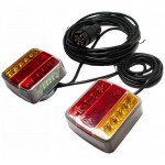 Φανάρια Τρέιλορ Μαγνητικά Με Καλωδίωση Led 12 Volt 10x9x4 Cm Σετ 2 Τεμάχια
