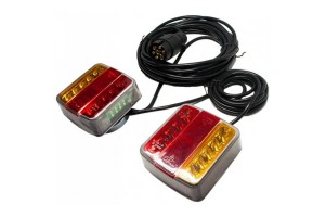 Φανάρια Τρέιλορ Μαγνητικά Με Καλωδίωση Led 12 Volt 10x9x4 Cm Σετ 2 Τεμάχια