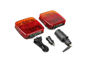 Φανάρια Τρέιλορ Led Μαγνητικά Ασύρματα 12 - 24 Volt 10x10.5 Cm 2 Τεμάχια