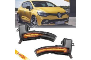Φλας Καθρέπτη Για Renault Clio Iv 16-19 / Captur 17-20 / Nissan Micra 17+ Dynamic Led Φιμέ 2 Τεμάχια