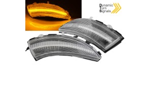 Φλας Καθρέπτη Για Renault Clio Iv 12-16 / Captur 13-17 Dynamic Led Άσπρα 2 Τεμάχια