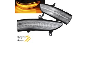 Φλας Καθρέπτη Για Subaru Forester 11-13, Outback 08-11, Legacy 08-11, Tribeca 08-14 Dynamic Led Άσπρα 2 Τεμάχια