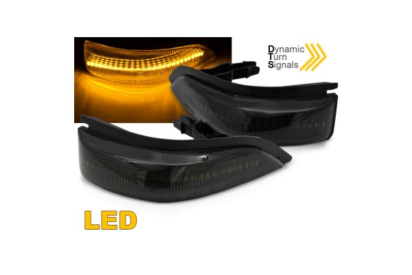 Φλας Καθρέπτων Για Toyota Yaris 11-19 Led Dynamic Φιμέ 2 Τεμάχια