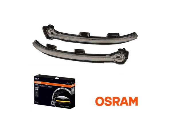 Φλας Καθρέπτη Για Vw Golf 7 Vii 2012-2016 / 7.5 Fl 2017+ / Touran Ii 2015+ Osram Dynamic Led Μαύρο 2 Τεμάχια