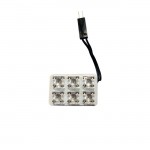 Λαμπα ΠΛΑΦΟΝ. 24V 6LED Λευκο - Κοκκινο - Μπλε