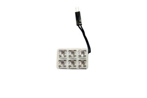 Λαμπα ΠΛΑΦΟΝ. 24V 6LED Λευκο - Κοκκινο - Μπλε