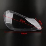 Κρύσταλλα Φαναριών Για Porsche Cayenne 1 957 Facelift 07-10 Clear 2 Τεμάχια