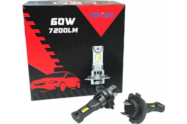 Λάμπες Led Η7 60W 7200LM 2 Τεμάχια