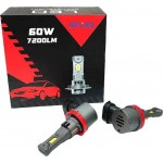 Λάμπες Led Η8/H9/H11/H16JP 60W 7200LM 2 Τεμάχια