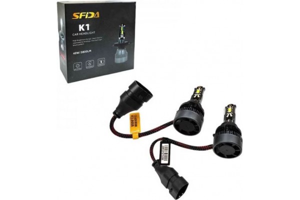 Λάμπες Led K1-Η7 40W 3800LM 2 Τεμάχια Λάμπες Led K1-Η7 40W 3800LM 2 Τεμάχια