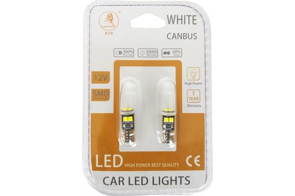Λάμπες T10 6 Led Canbus W5W 600368 2 Τεμάχια Λάμπες T10 6 Led Canbus W5W 600368 2 Τεμάχια