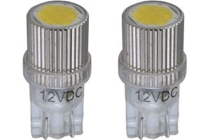 Λάμπες T10 Led 12V 1W Λευκές Racesport Lit02372 Τεμάχια