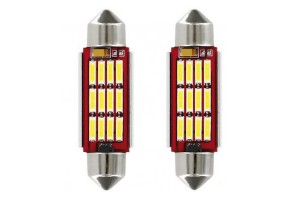 Λάμπες 12 Led Canbus Σωληνωτή 36mm 100280 2 Τεμάχια