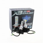 Led Kit X3 Headlight H4 6000LM 50W