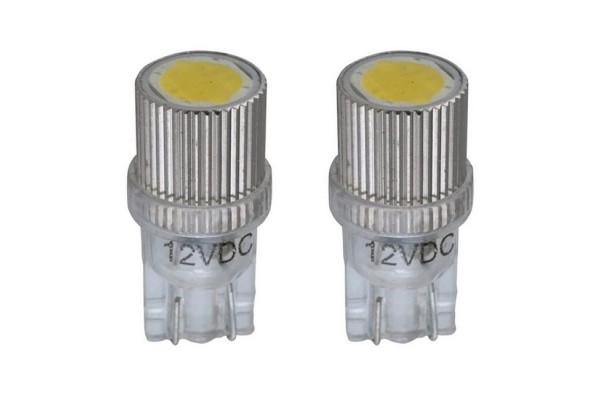 Λάμπες T10 Led 12V 1W Λευκές Racesport Lit02372 Τεμάχια