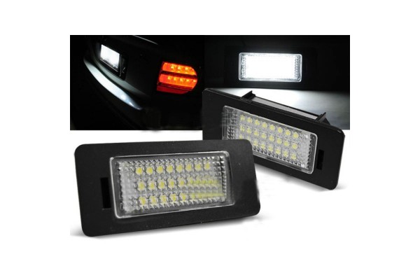 Led Φαναράκια Πινακίδας Για Audi A4 B8 / A5 B8 / Q5 8R / Tt 8J / Skoda Yeti Fabia Octavia Combi / Vw Passat B6 Combi Canbus Ζευγάρι 2 Τεμάχια