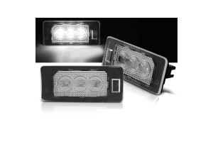 Led Φαναράκια Πινακίδας Για Bmw 1 E82,E88 / 3 E90,E91,E92,E93,F30, F31,F32,F33 / 4 F36,F34 / 5 E39,E60,E61,F10,F11 / X3 F25 / X5 E70,F15 / X6 E71,E72 3 Led Canbus 2 Τεμάχια