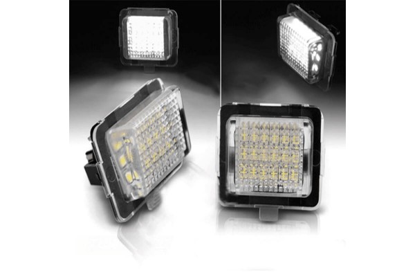 Led Φαναράκια Πινακίδας Για Mercedes-Benz C-Class W204, E-Class W212, C207, CL-Class C216, S-Class W221 Ζευγάρι 2 Τεμάχια