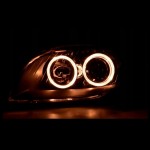 Μπροστινά Φανάρια Set Για Audi A4 B7 04-08 Angel Eyes Black H7/H7 Depo Μπροστινά Φανάρια Set Για Audi A4 B7 04-08 Angel Eyes Black H7/H7 Depo