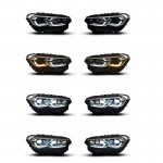 Μπροστινά Φανάρια Set Για Bmw Χ3 G01 / G08 18-22 Led Laser Style Μαύρα Carner