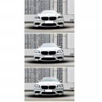 Μπροστινά Φανάρια Set Για Bmw 5 F10 /F18 11-17 G30 Look Full Led Laser Style Black Carner