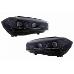 Μπροστινά Φανάρια Set Για Bmw X5 F15 (2013-2018) / X6 F16 (2014-2019) Conversion To G05 / G06 Look Μαύρα Carner