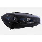 Μπροστινά Φανάρια Set Για Bmw X5 F15 (2013-2018) / X6 F16 (2014-2019) Conversion To G05 / G06 Look Μαύρα Carner