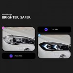 Μπροστινά Φανάρια Set Για Bmw X5 F15 (2013-2018) / X6 F16 (2014-2019) Conversion To G05 / G06 Look Μαύρα Carner