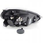 Φανάρι Μπροστινό Αριστερό Για Fiat Grande Punto 05-08 Μαύρα "Abarth Look" H4 Με Μοτέρ Tyc